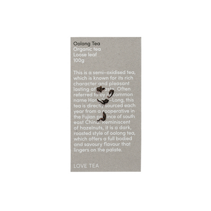 Love Tea Organic Oolong Tea Loose Leaf 100g