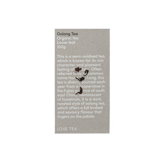 Love Tea Organic Oolong Tea Loose Leaf 100g