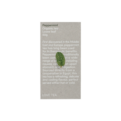 Love Tea Organic Peppermint Tea Loose Leaf 50g