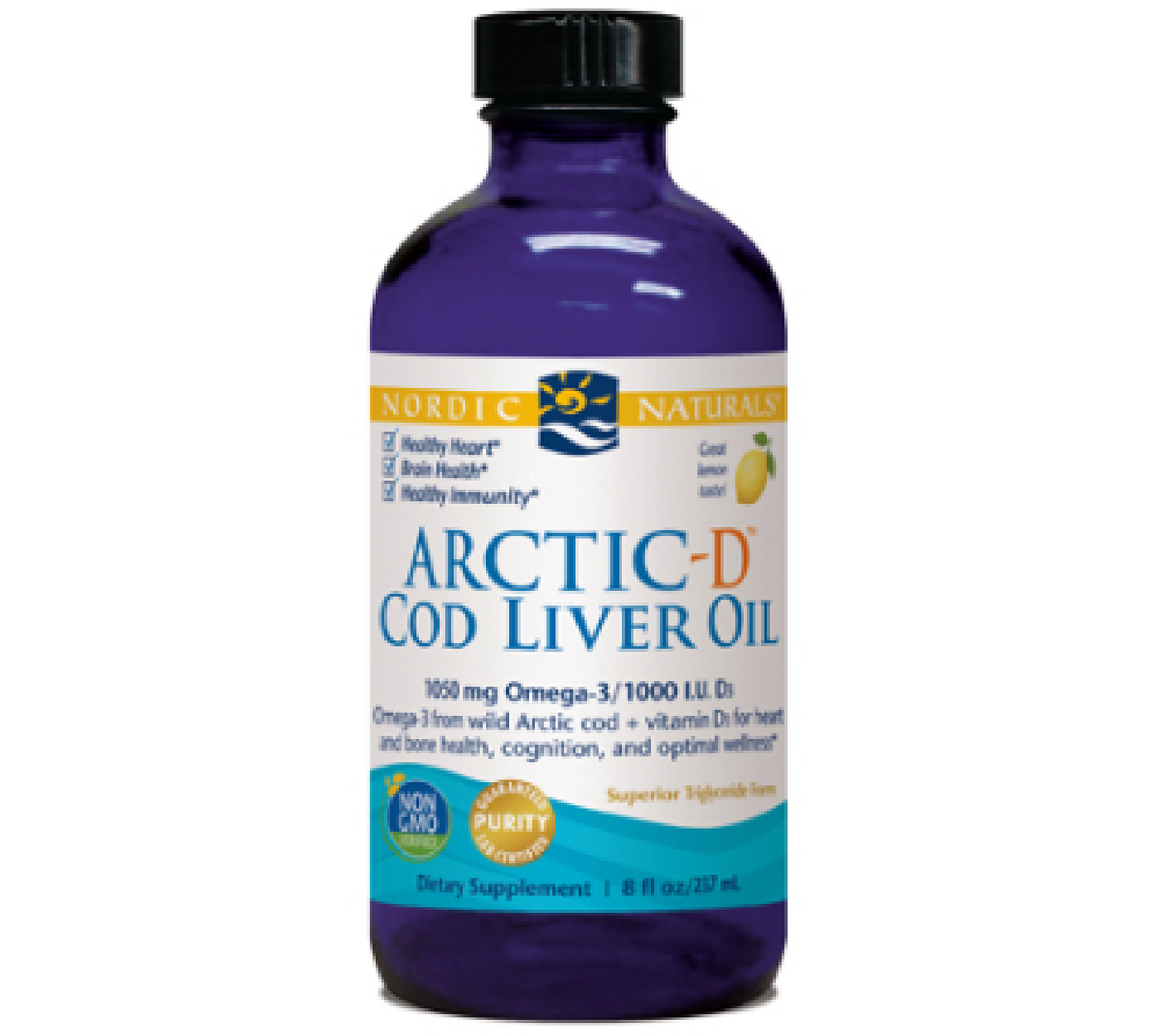 NORDIC NATURALS Lemon Artic-D Cod Liver Oil 237ml Fish Oils