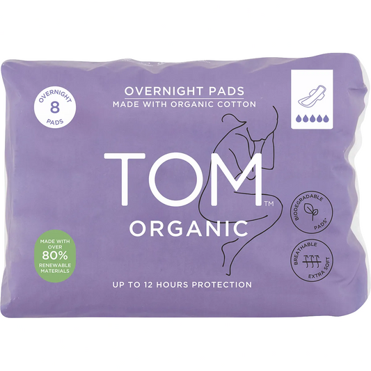 TOM ORGANIC Pads Overnight 8pk