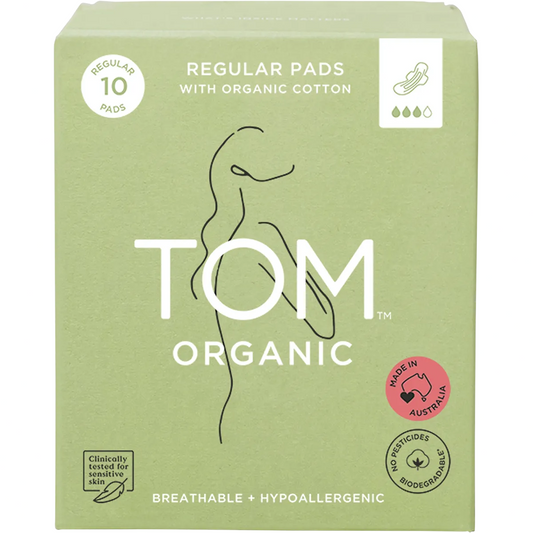 TOM ORGANIC Pads Regular 10pk