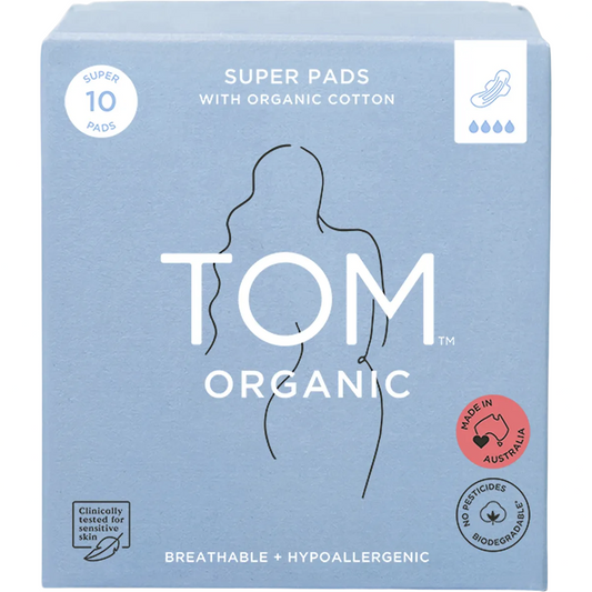 TOM ORGANIC Pads Super 10pk