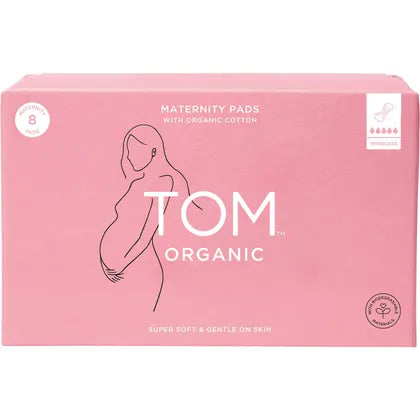 TOM ORGANIC Maternity Pads Wingless 8pk