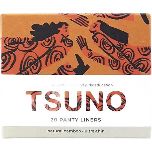 TSUNO Natural Bamboo Panty Liners Ultra Thin 20pk