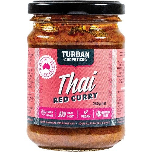 TURBAN CHOPSTICKS Curry Paste Thai Red Curry 230g