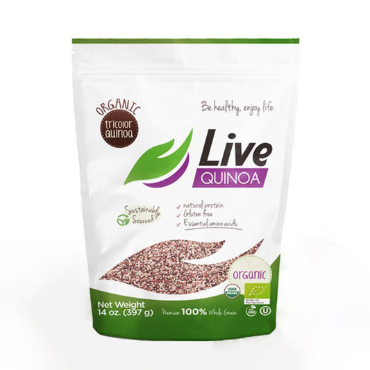 LIVE ORGANIC Tricolour Quinoa 397g