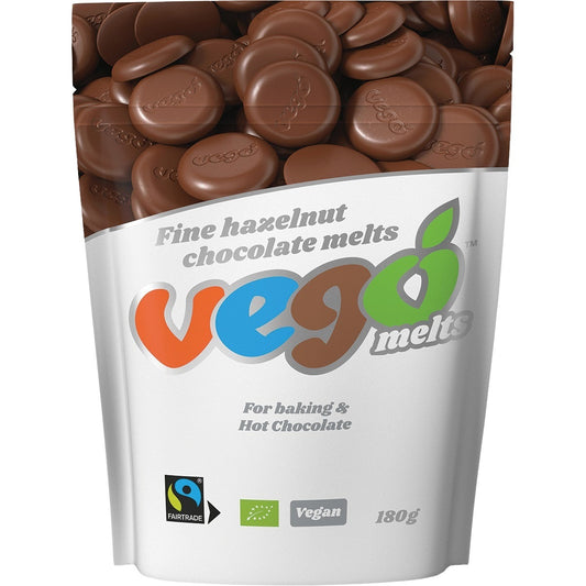 VEGO Chocolate Melts Fine Hazelnut 180g