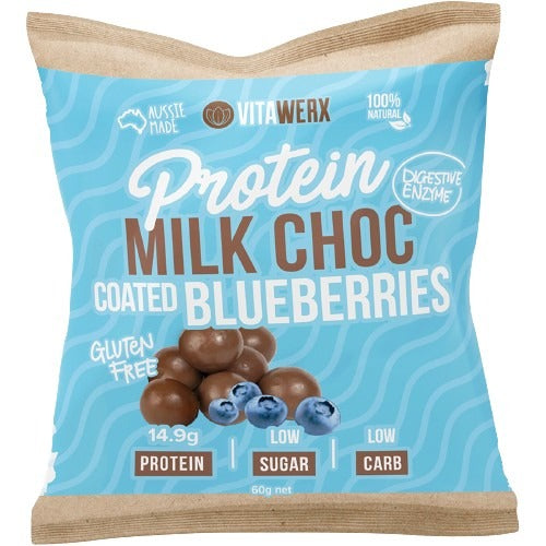 VITAWERX Protein Milk Chocolate Coated Blueberries 60g