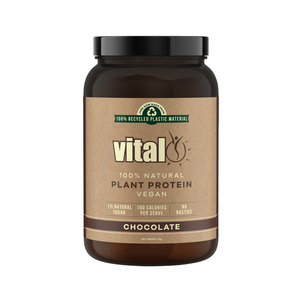 Martin & Pleasance Vital Protein 100% Natural Plant Based (Pea Protein Isolate) Chocolate 1kg