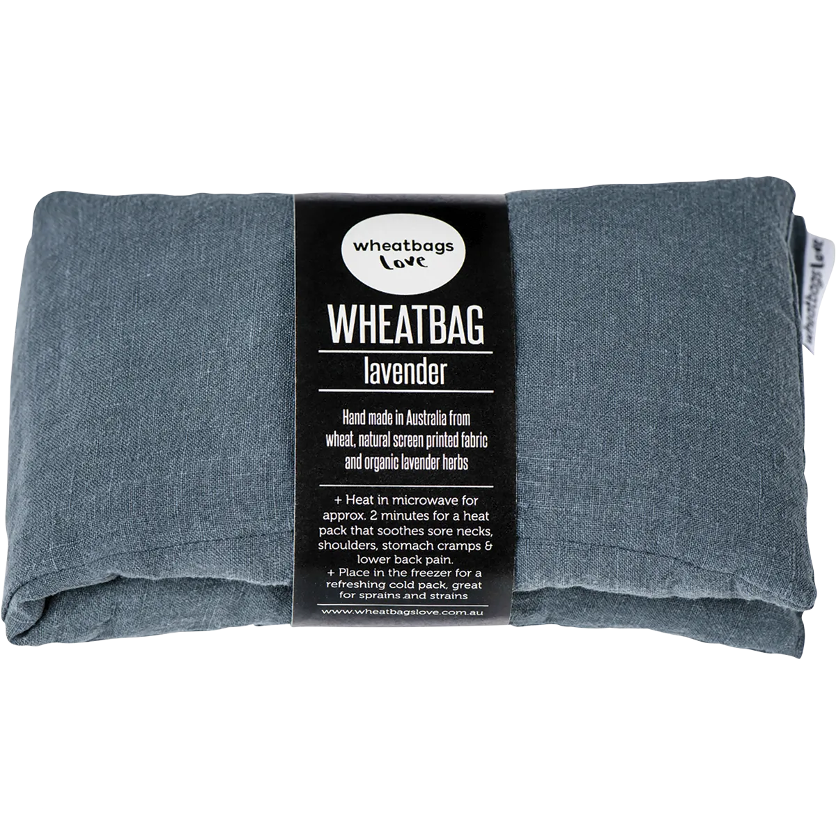 WHEATBAGS LOVE Wheatbag Luxe Linen Slate Lavender Scented