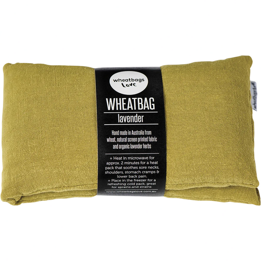 WHEATBAGS LOVE Wheatbag Luxe Linen Pistachio Lavender Scented