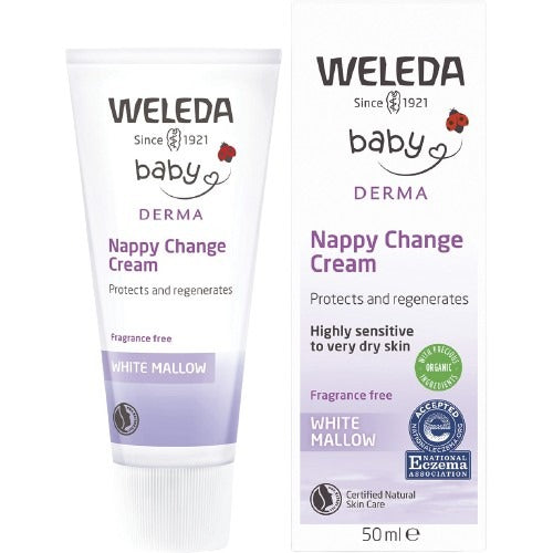 WELEDA White Mallow Nappy Change Cream Fragrance Free 50ml