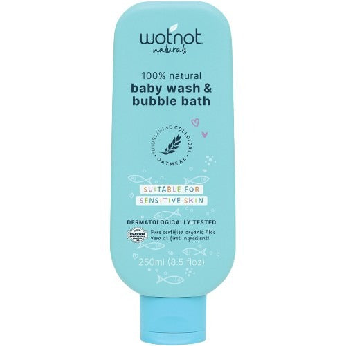 WOTNOT Baby Wash & Bubble Bath Suitable For Sensitive Skin 250ml