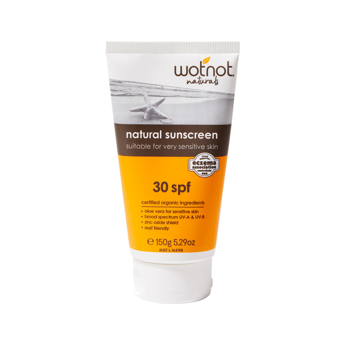 Wotnot Naturals Natural Sunscreen 30 SPF 150g