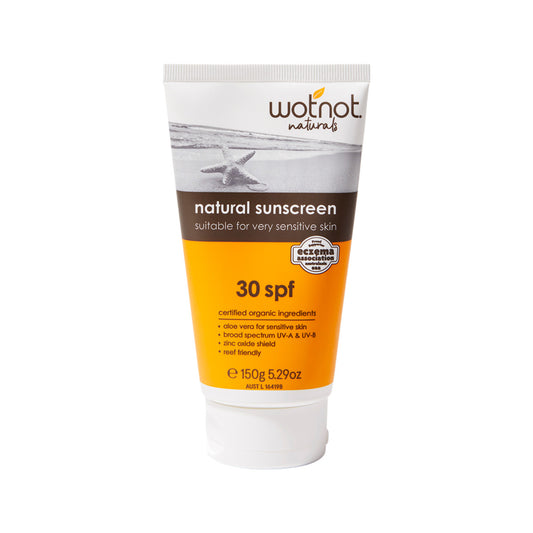 Wotnot Naturals Natural Sunscreen 30 SPF 150g