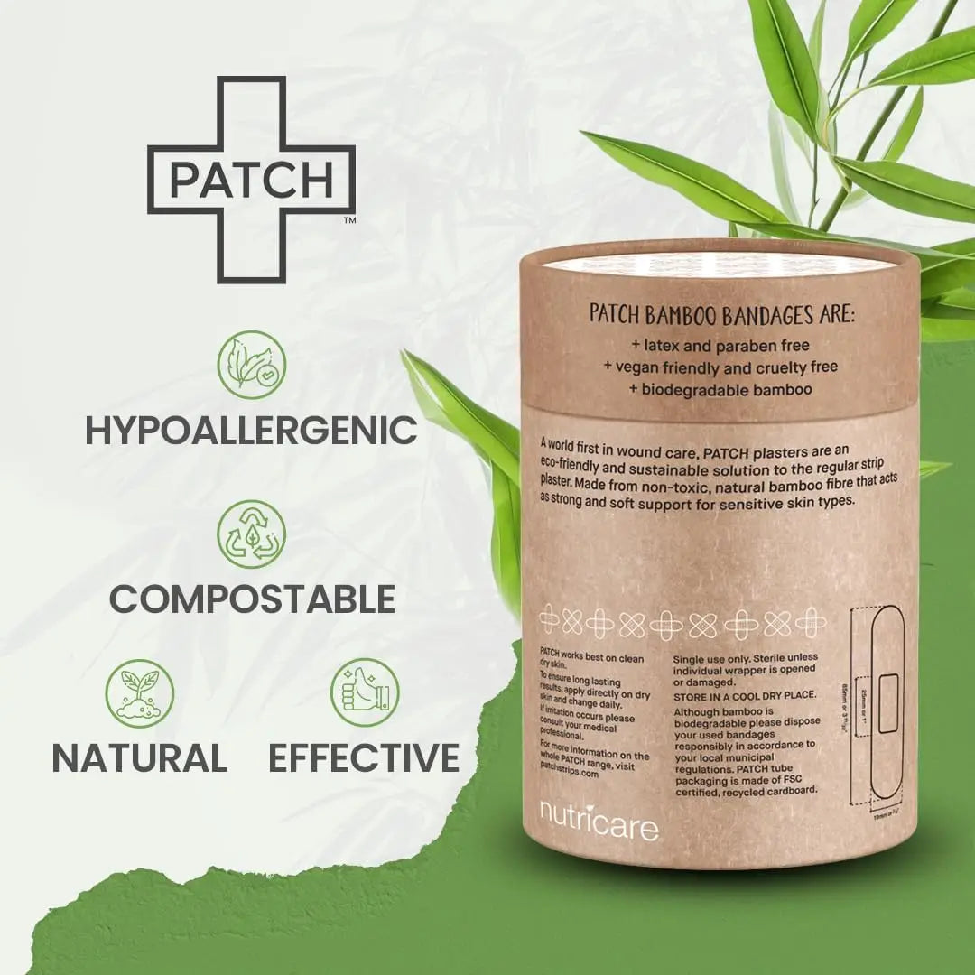 Patch Value Pack - 100 Natural Bamboo Bandages