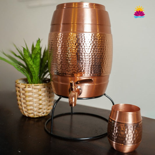 KOPPER ELEGANCE DISPENSER 5 LITER (HAMMERED)