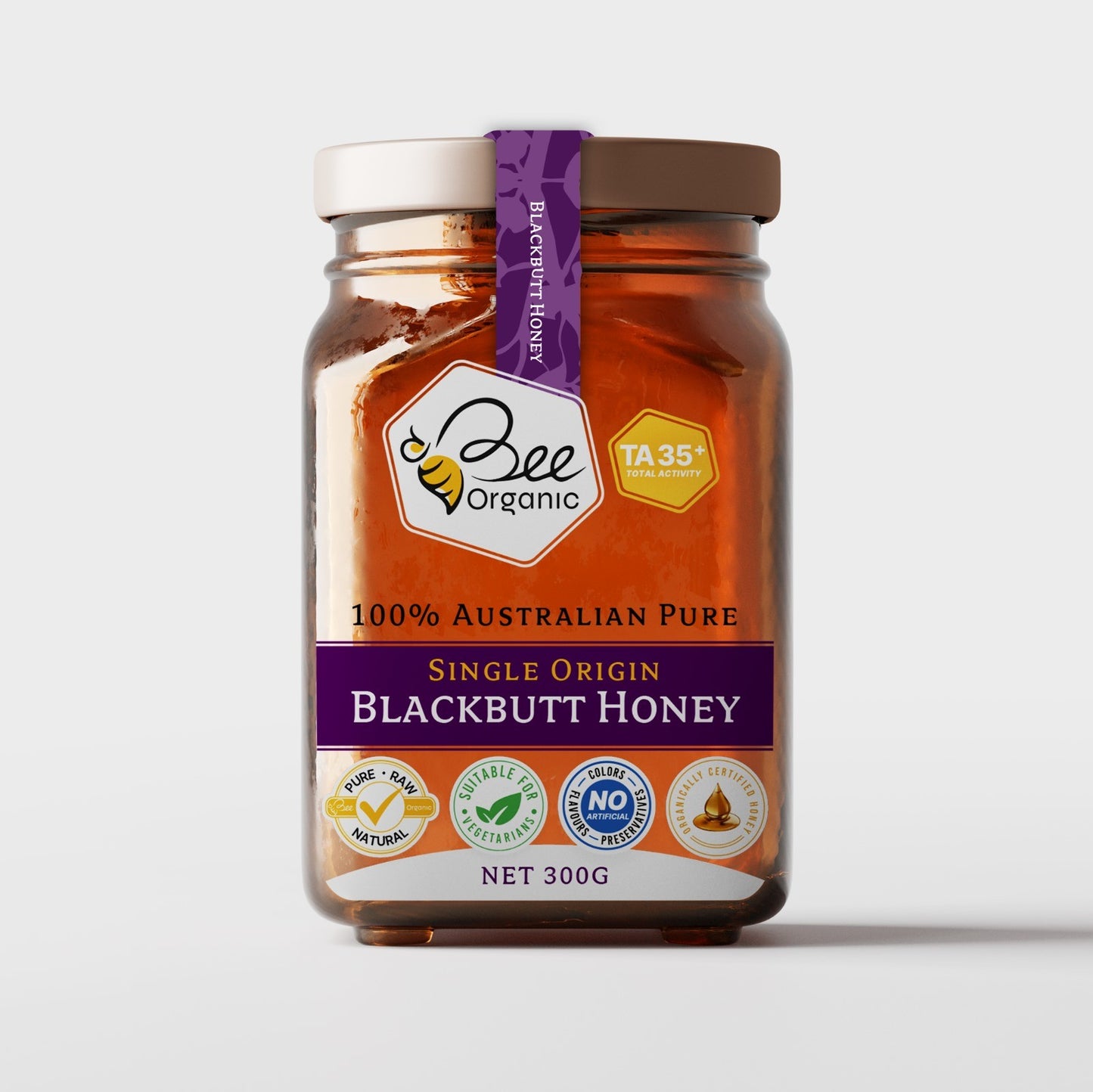 BEE ORGANIC Blackbutt Honey TA35+